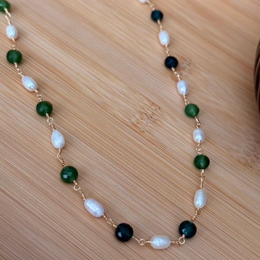 Pearl and Quartz Necklace