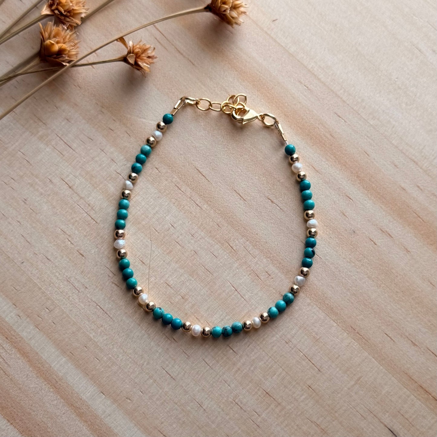 Firoza Pearl Bracelet
