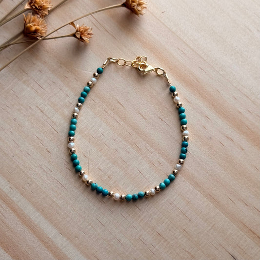 Firoza Pearl Bracelet