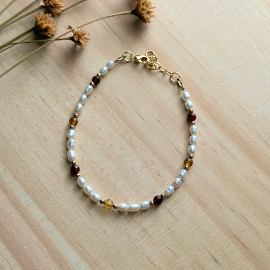 Sunset Pearl Bracelet