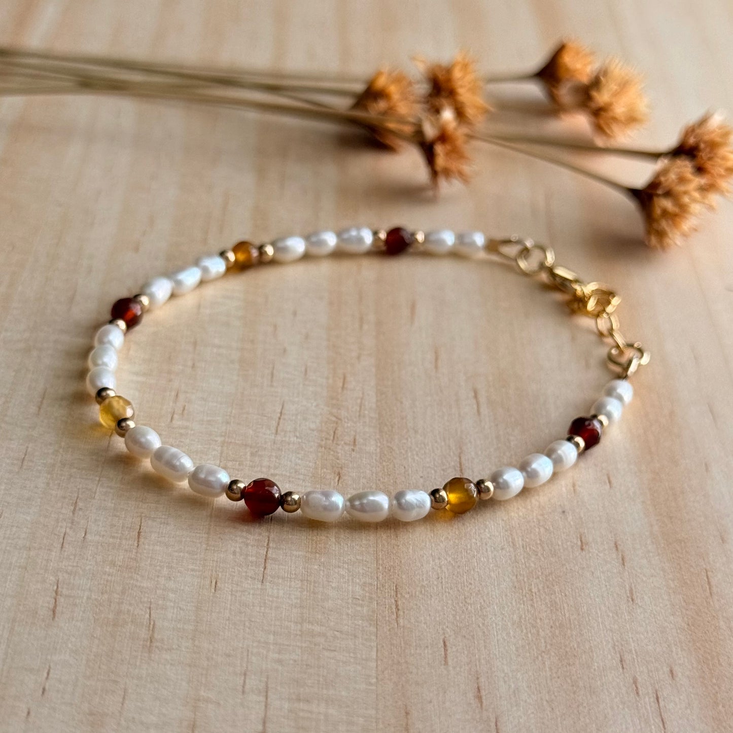 Sunset Pearl Bracelet