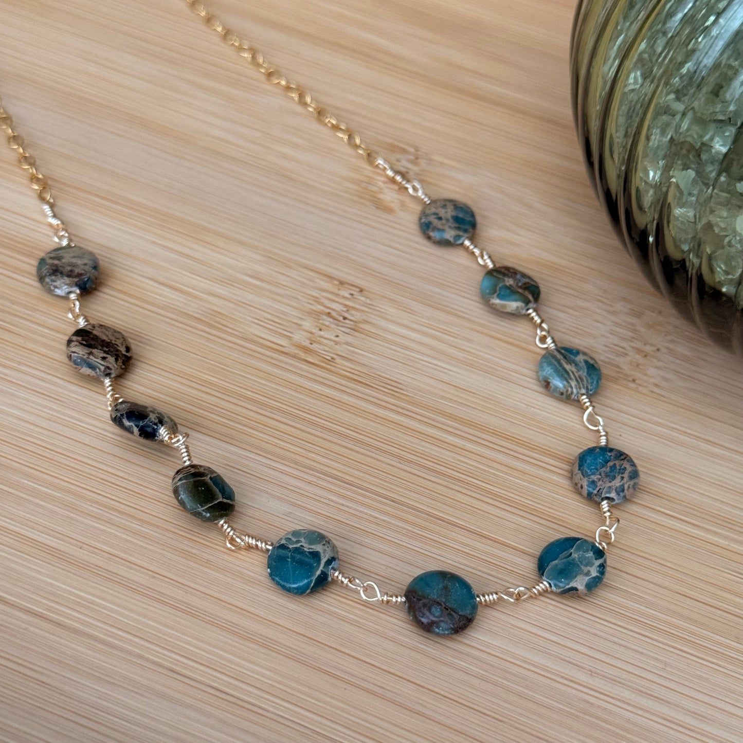 Turquoise Coin Necklace