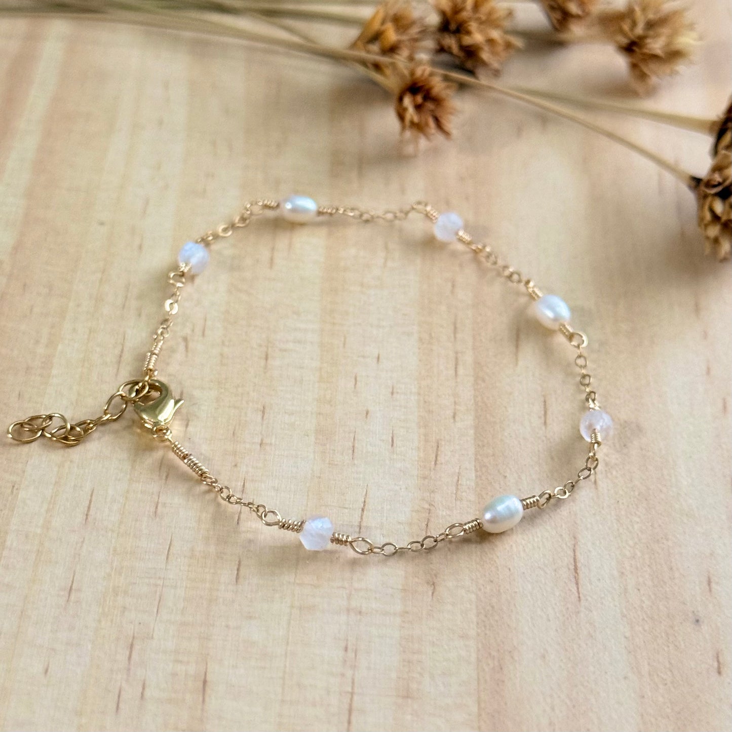 Moon Pearl Bracelet