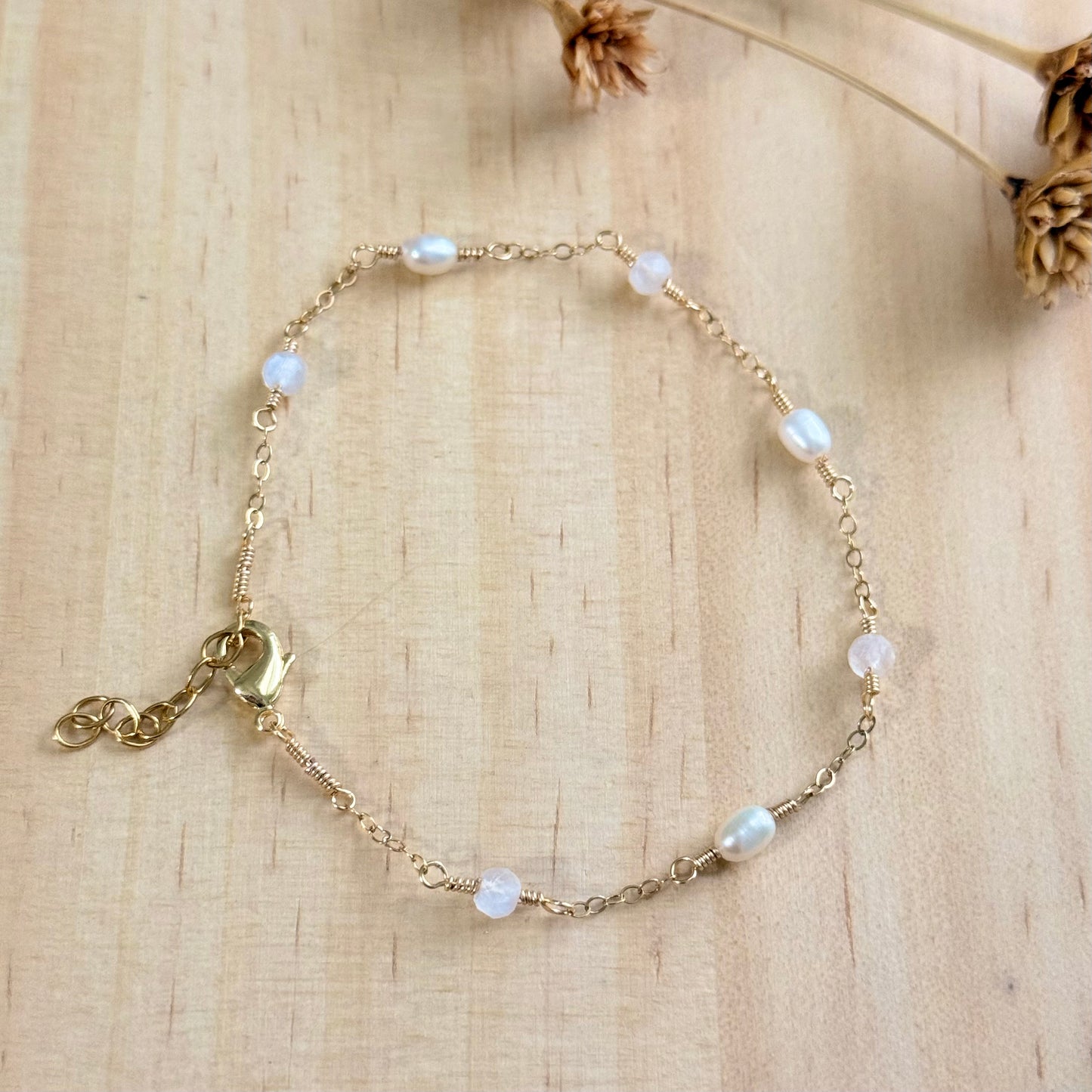 Moon Pearl Bracelet