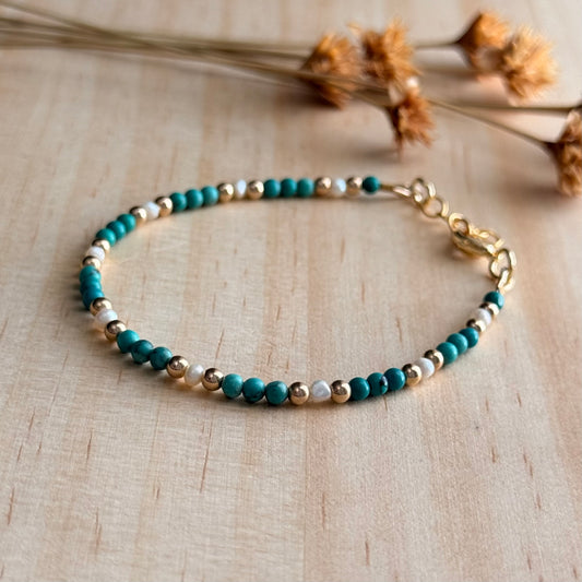 Firoza Pearl Bracelet