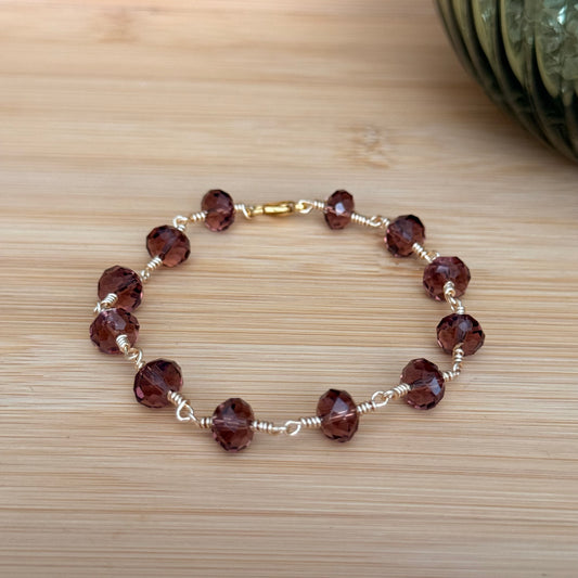 Purple Glass Bracelet