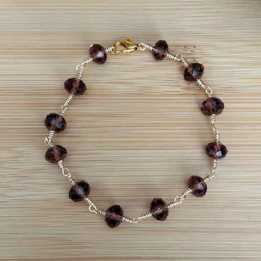 Purple Glass Bracelet