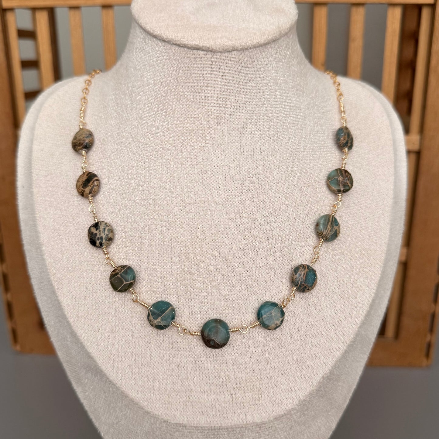Turquoise Coin Necklace